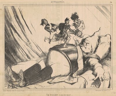 Ein schrecklicher Albtraum von Honoré Daumier