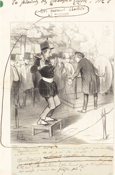 Ein elektrisierter Krieger von Honoré Daumier