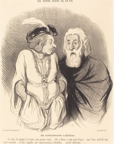 Eine Benefizvorstellung von Honoré Daumier