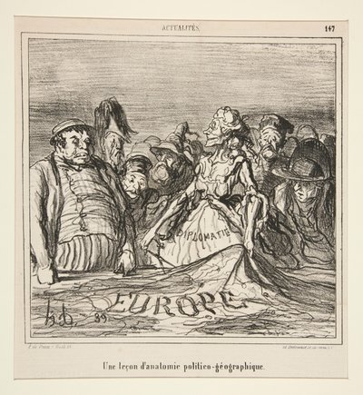 Une lecon d von Honoré Daumier