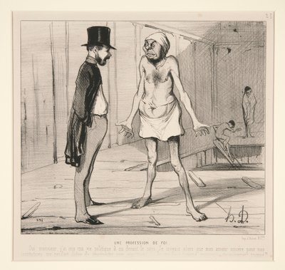 Ein Glaubensbekenntnis von Honoré Daumier