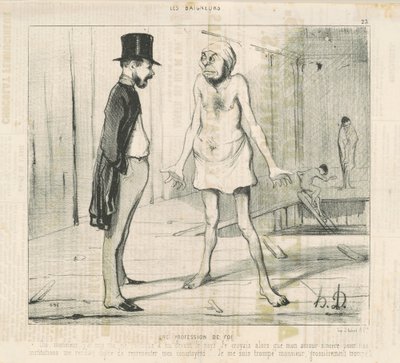 Ein Glaubensbekenntnis von Honoré Daumier