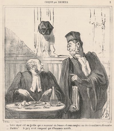 Ihr Kunde ist ein Schurke ... von Honoré Daumier