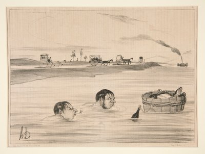 Reise nach St. Cloud von Honoré Daumier