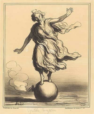 Das europäische Gleichgewicht von Honoré Daumier