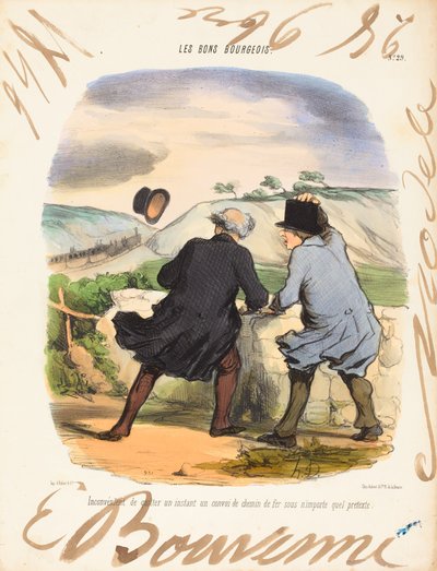 Unannehmlichkeit des Verlassens von Honoré Daumier and Edouard Bouvenne
