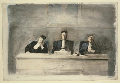 Die drei Richter von Honoré Victorin Daumier