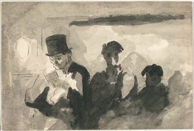 Dritte Klasse Waggon von Honoré Victorin Daumier