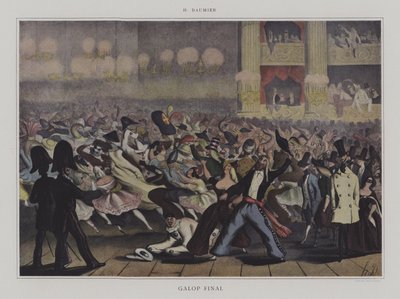 Galop Final (Farblithografie) von Honore (after) Daumier