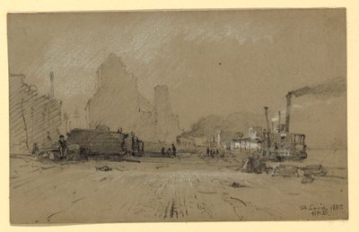Am Mississippi in St. Louis von Howard Russell Butler
