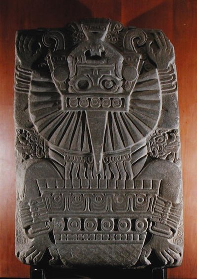 Tlaltecuhtli, postklassische Periode (900-1521) (Stein) von Huaxtec Huaxtec