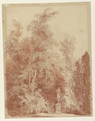 Ansicht in einem Park mit einer Venusstatue von Hubert Robert