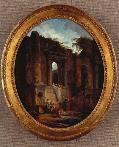 Landschaft mit Ruinen von Hubert Robert
