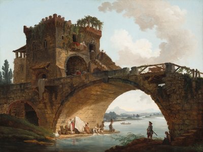 Die Ponte Salario, ca. 1775 von Hubert Robert