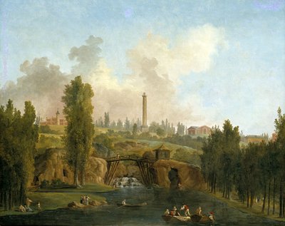 Blick auf den Park von Méréville, ca. 1790 von Hubert Robert