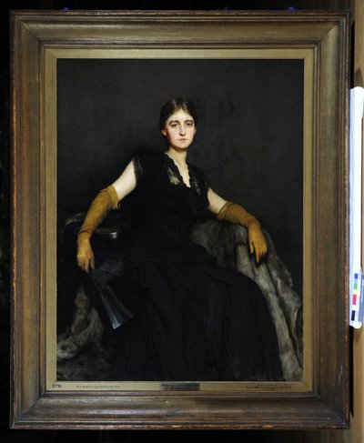 Entranced, oder Dame in Schwarz von Hubert von Herkomer