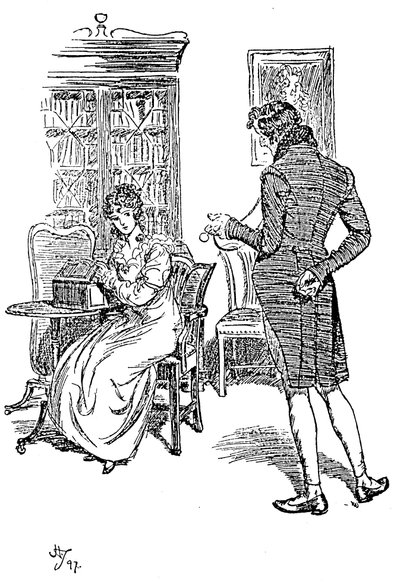 Szene aus Jane Austens Überredung, 1897 von Hugh Thomson