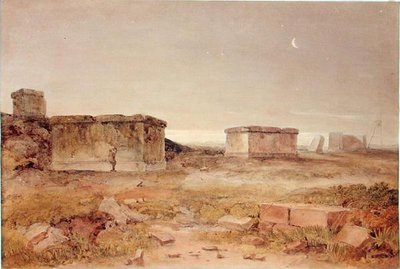 Alte Sarkophage, Galatea, bei Morgengrauen von Hugh William Williams