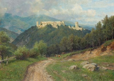 Die Ruine Starhemberg im Piestingtal von Hugo Darnaut