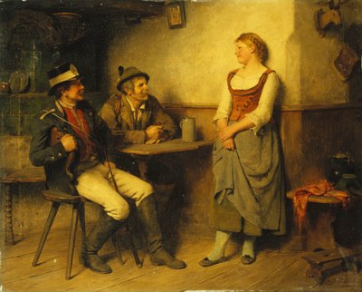 Ein Gespräch in der Taverne, 1891 von Hugo Kauffmann