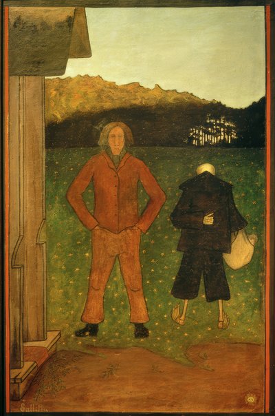 Tod und Bauer von Hugo Simberg