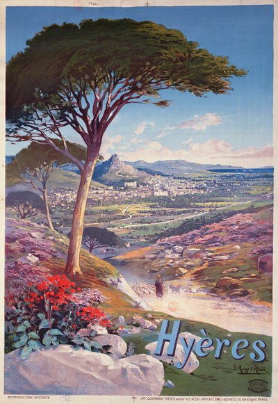 Poster für Hyeres, Provence von Hugo d