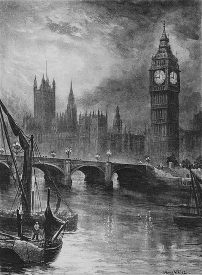 Houses of Parliament, 1890 von Hume Nisbet