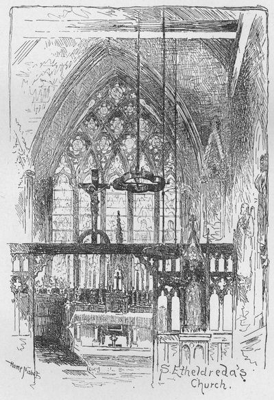 St. Etheldredas Kirche, 1890 von Hume Nisbet
