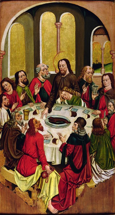 Das letzte Abendmahl, Turocbela, 1480-90 von Hungarian School