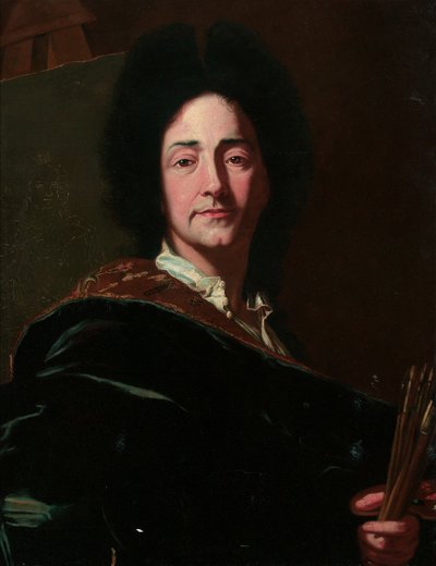 Porträt des Künstlers von Hyacinthe Francois Rigaud