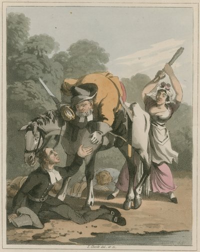 Illustration aus Hudibras von Samuel Butler von I Clark