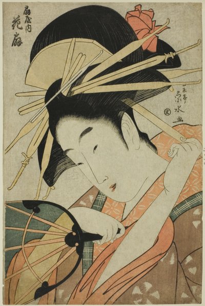 Die Kurtisane Hanaogi von Ogiya von Ichirakutei Eisui