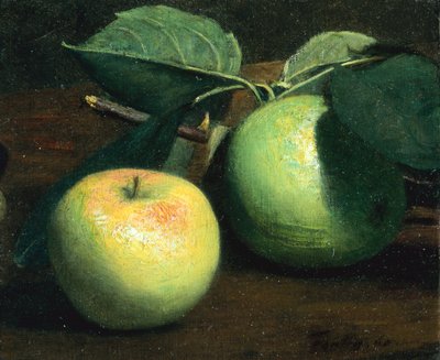 Zwei Äpfel von Ignace Henri Jean Fantin Latour