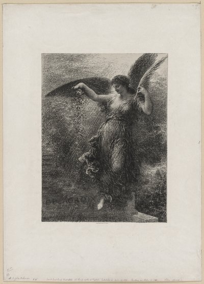 An Eugene Delacroix, 1890 von Ignace Henri Jean Fantin Latour