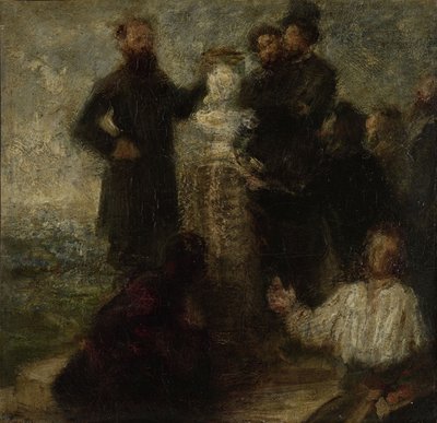 Hommage an Delacroix, 1863-64 von Ignace Henri Jean Fantin Latour