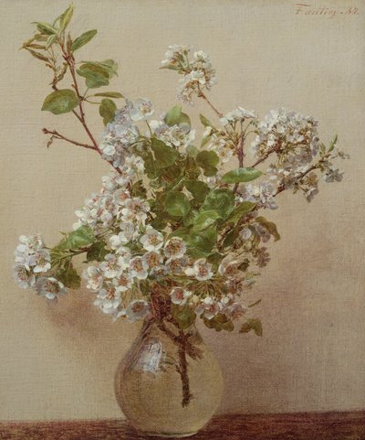 Birnenblüte, 1882 von Ignace Henri Jean Fantin Latour