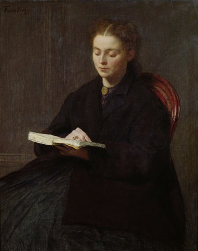 Lesen, 1863 von Ignace Henri Jean Fantin Latour