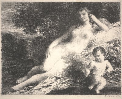 Venus und Amor von Ignace Henri Jean Fantin Latour
