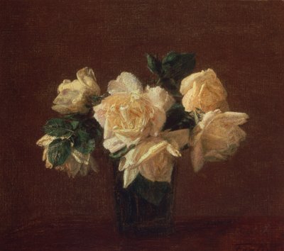 Gelbe Rosen von Ignace Henri Jean Fantin Latour