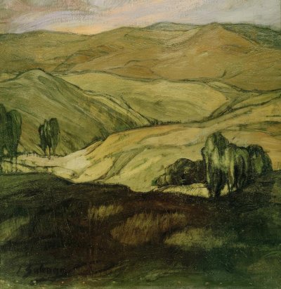 Landschaft in Aragon von Ignacio Zuloaga y Zabaleta