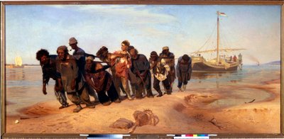 Burlaki an der Wolga von Ilya Efimovich Repin