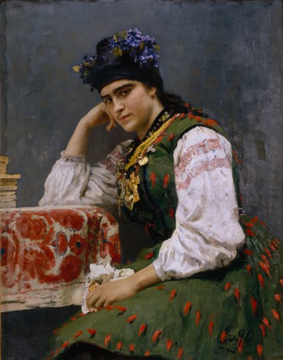 Porträt von Sofia Dragomirova-Lukomskaya, 1889 von Ilya Efimovich Repin