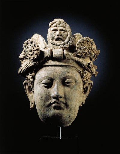 Kopf eines Bodhisattva aus Gandhara von Indian School