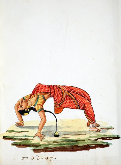 Indische Frau tanzt von Indian School
