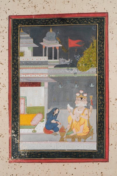 Khambhavati Ragini, ca. 1790 von Indian School