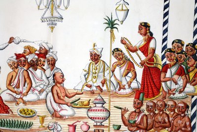 Hochzeitszeremonie von Indian School