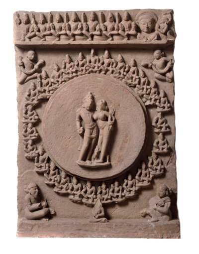 Shiva Parvati, aus Makarandanagar (Relief, 9.-10. Jahrhundert) von Indian School