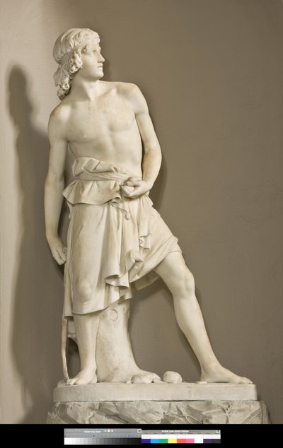 David mit der Schleuder, 1858 von Innocenzo Fraccaroli