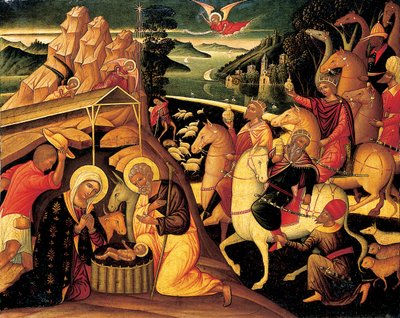 Die Anbetung der Könige, 1500-25 von Ioannis Permeniates