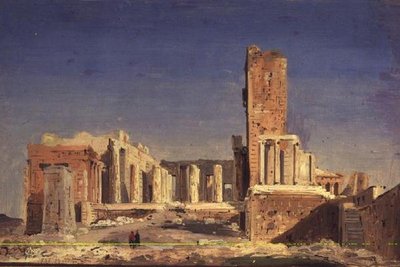 Die Akropolis von Ippolito Caffi